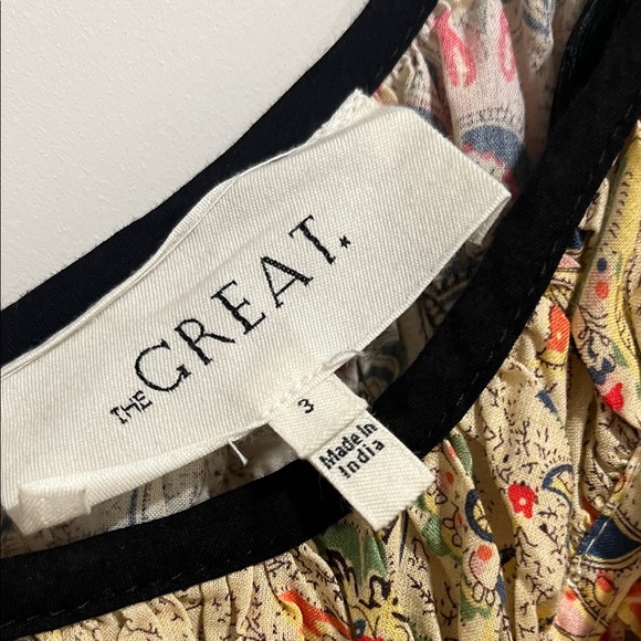 THE GREAT. The Breeze Floral Midi Dress with Pockets - Picture 7 of 13